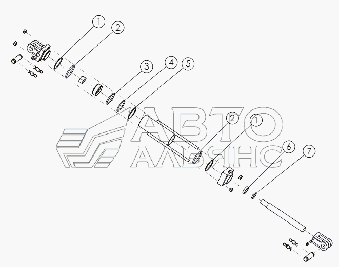 HYDRAULIC CYLINDER: 2X6 №58888