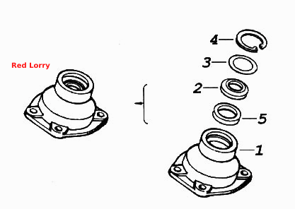 Крышка корпуса с манжетами
