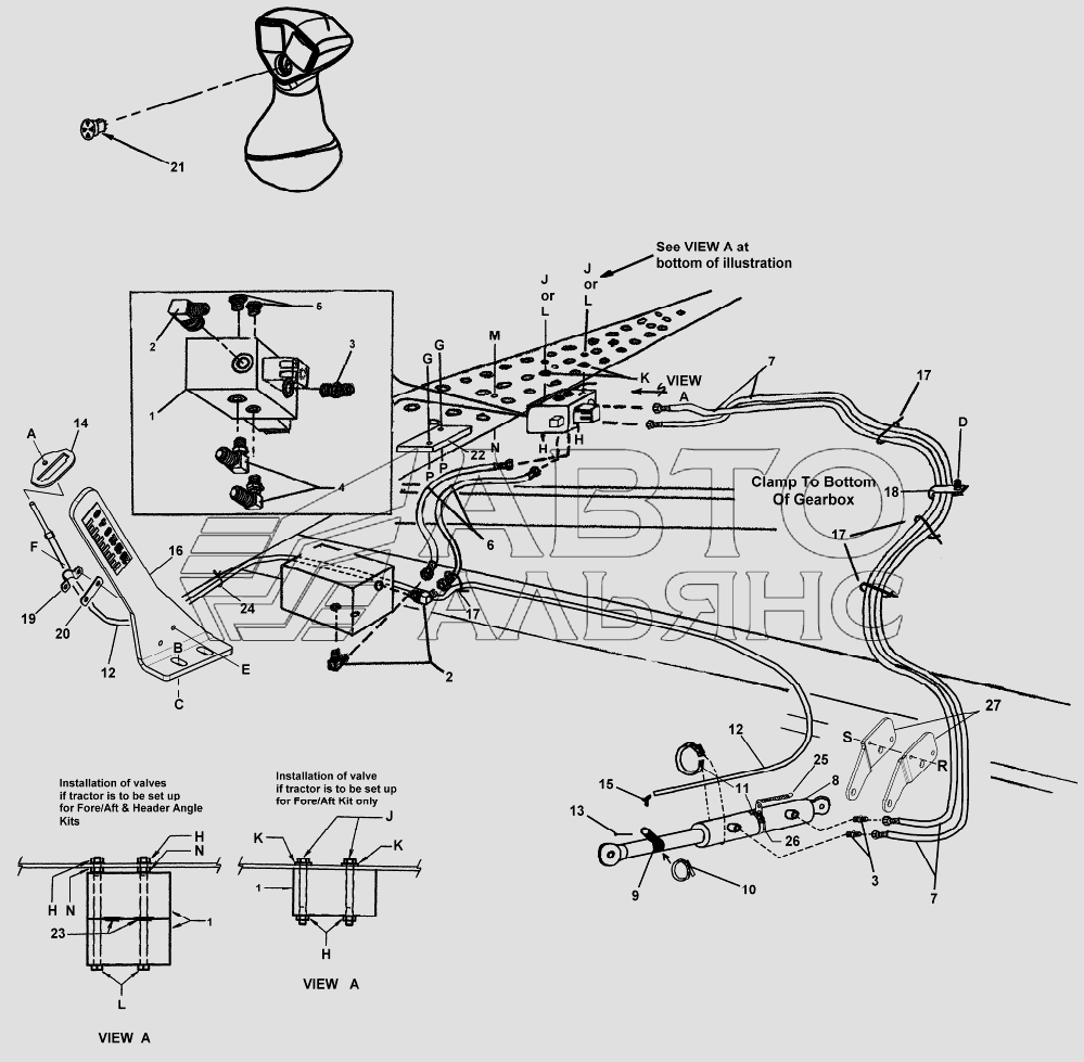 OPTIONAL HYDRAULICS – HEADER ANGLE KIT