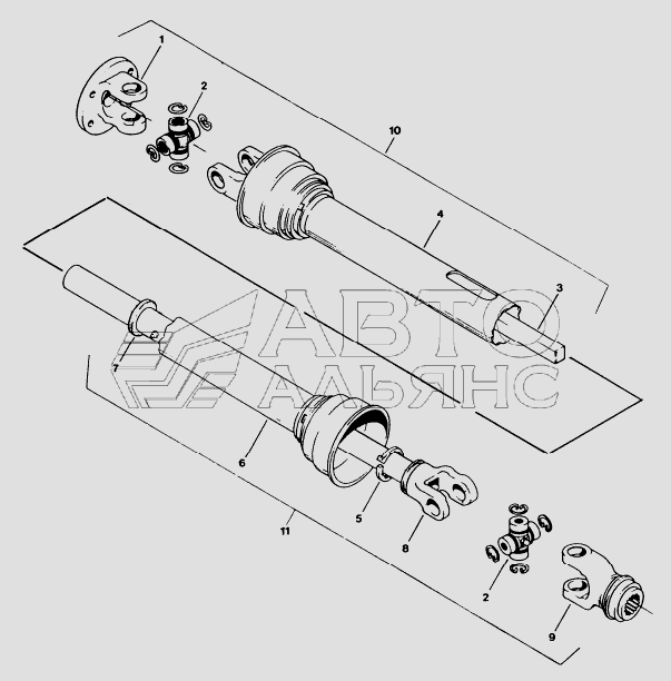 DRIVELINE SERIAL NUMBER 13824 and below