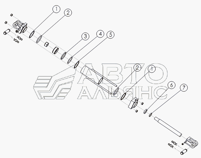 HYDRAULIC CYLINDER: 2X6 №58888