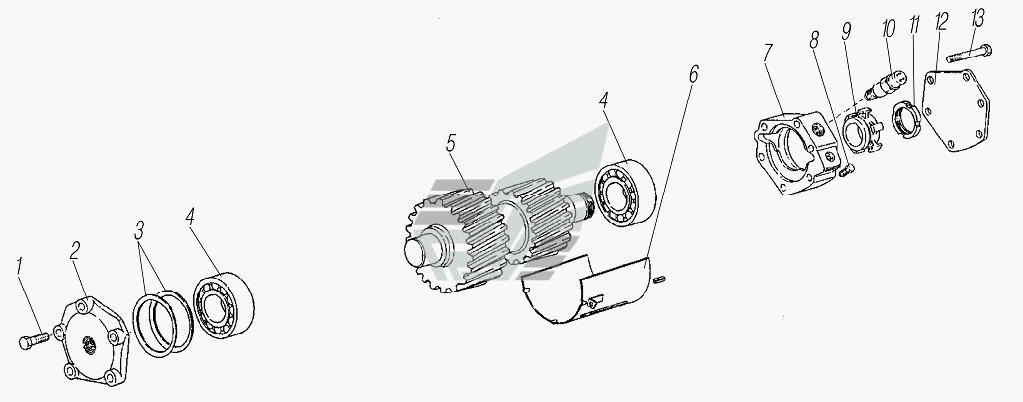 Двойная зубчатая передача