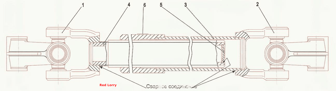 Вал нижний 5440-3444050