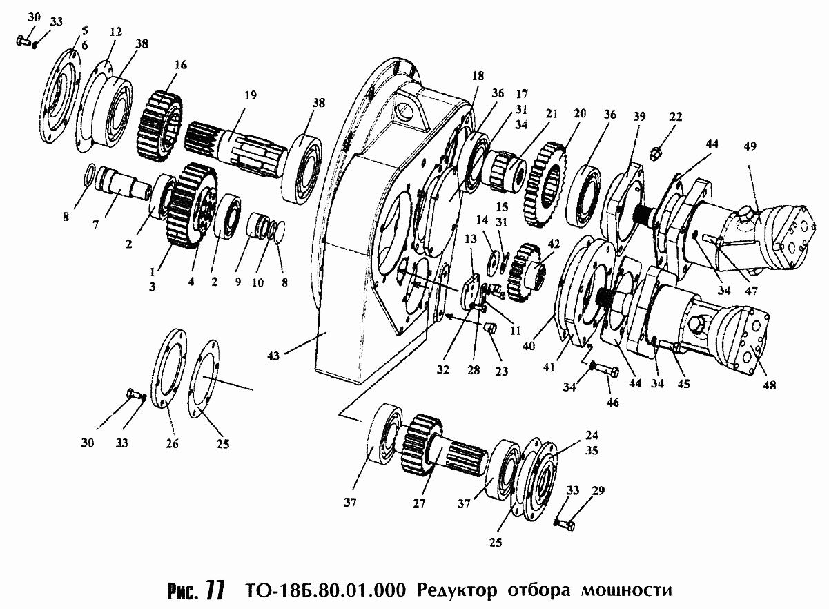 Коробка отбора мощности B.