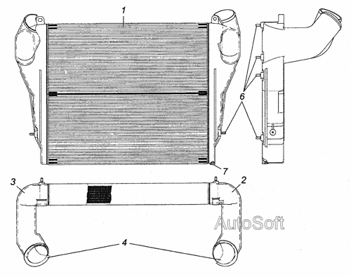 53205-1170300 Теплообменник охлаждения наддувочного воздуха в сборе