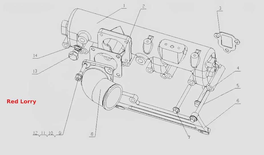 F50D1-1008100 Часть впускной трубы