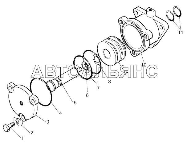 Пневмопереключатель (549Б-1310300);Pneumatic switch