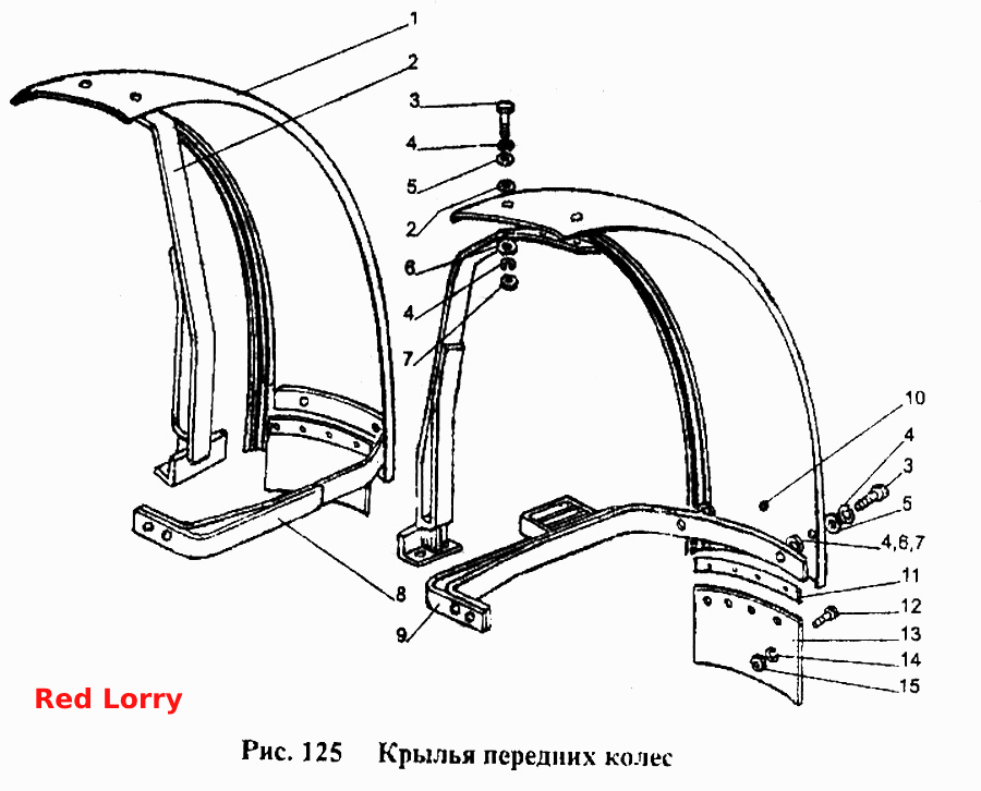 Крылья передних колес