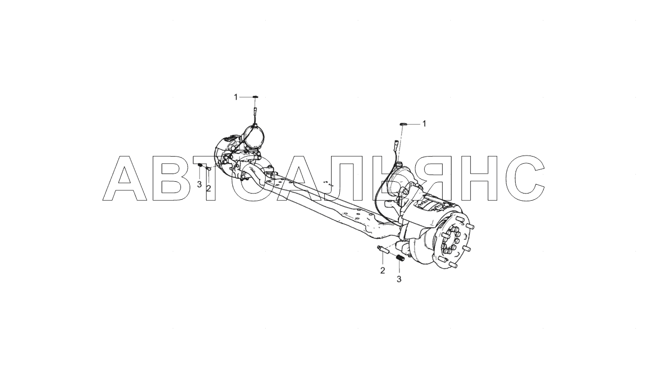 3297-3541001 Установка датчиков скорости АБС