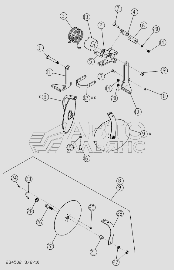 DISC LEVELER - OPTIONAL