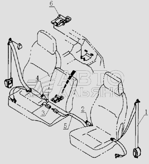 8212D0 Safety belt system