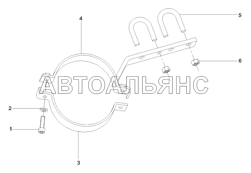 A810312990198 Зажим GP, труба