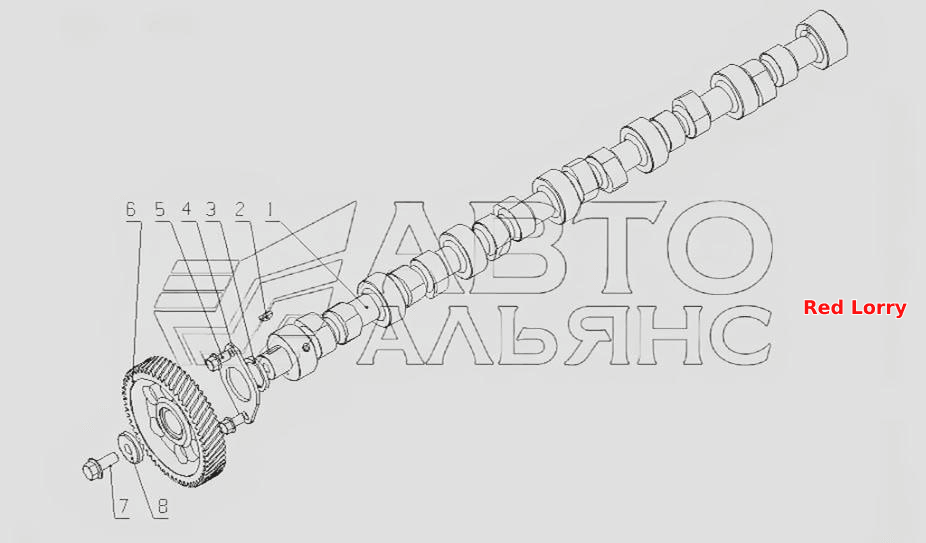 G6400-1006000 Распределительный вал в сборе