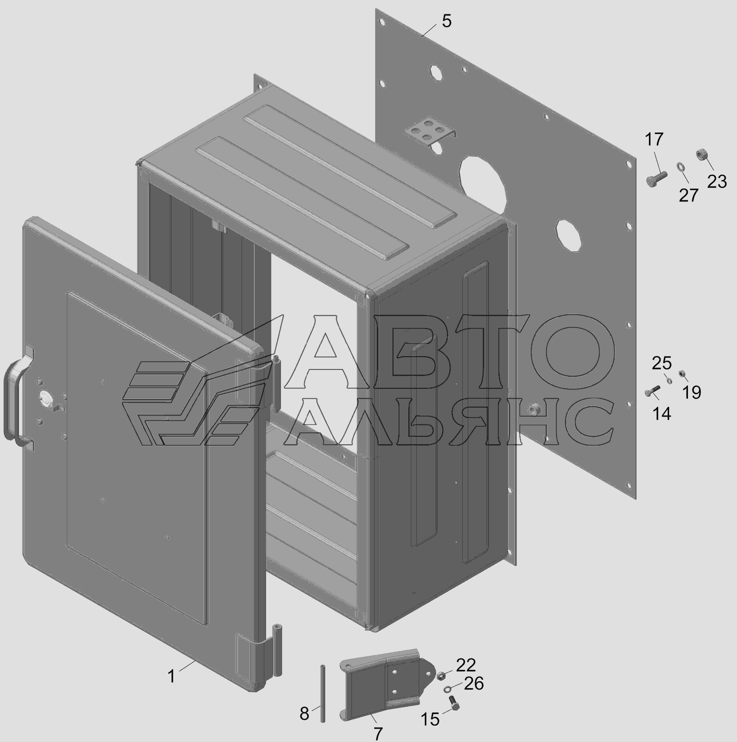 8602-8027010-03 Установка шкафа арматурного