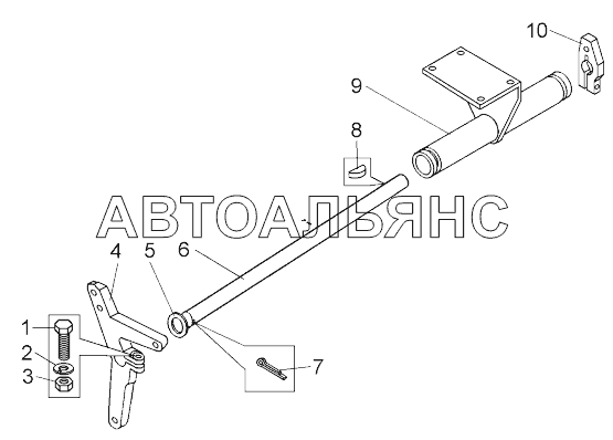 Вал акселератора (75145-1108040);Accelerator shaft