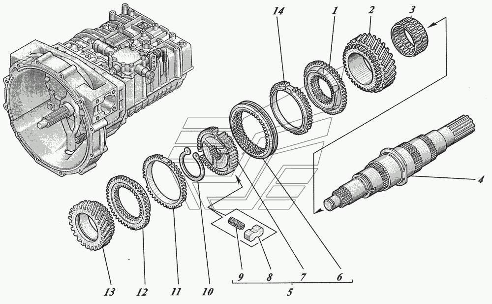 Коробка передач ZF6S700ВО 1351001017