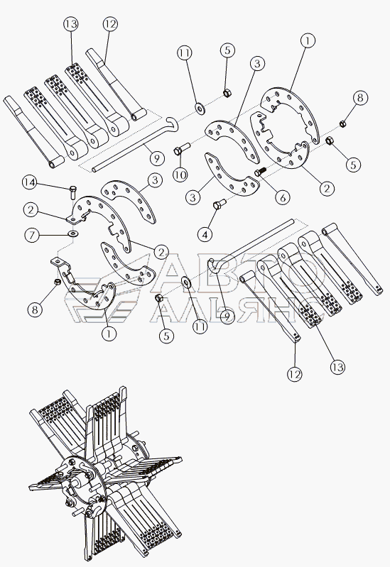 FLAILS ON №3 DRUM