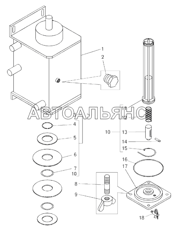 Обогреватель топлива с фильтром (7512-1138010);Fuel heater with filter
