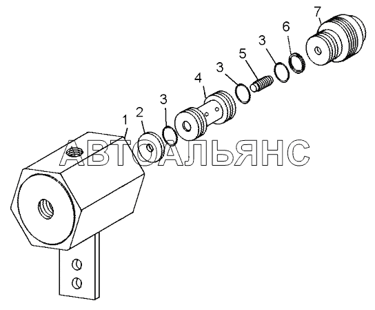 Клапан двухмагистральный (78221-4619074);Double-way valve