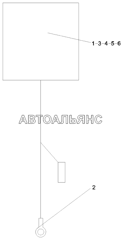 Фонарь AS, габаритный, задний