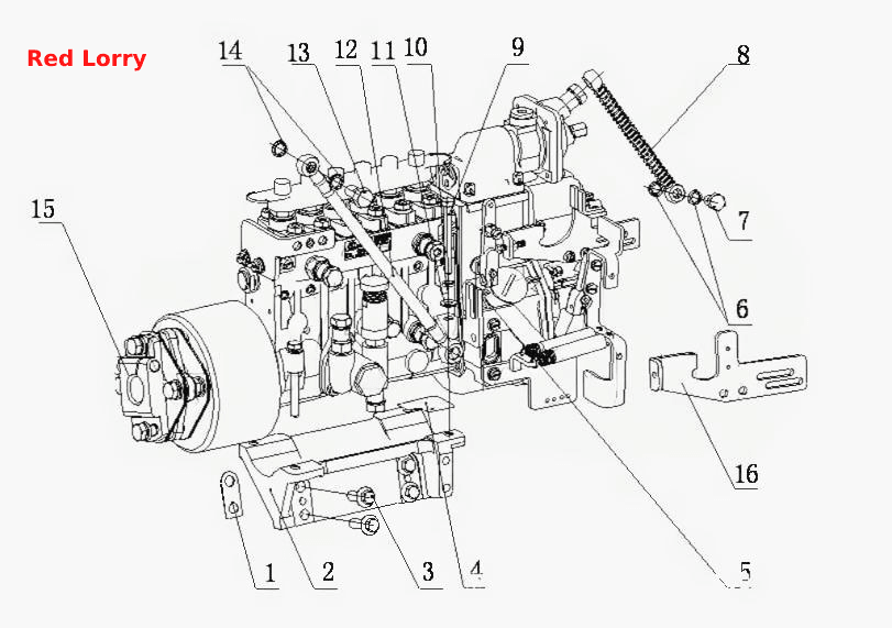 J41D7- Топливный насос высокого давления в сборе