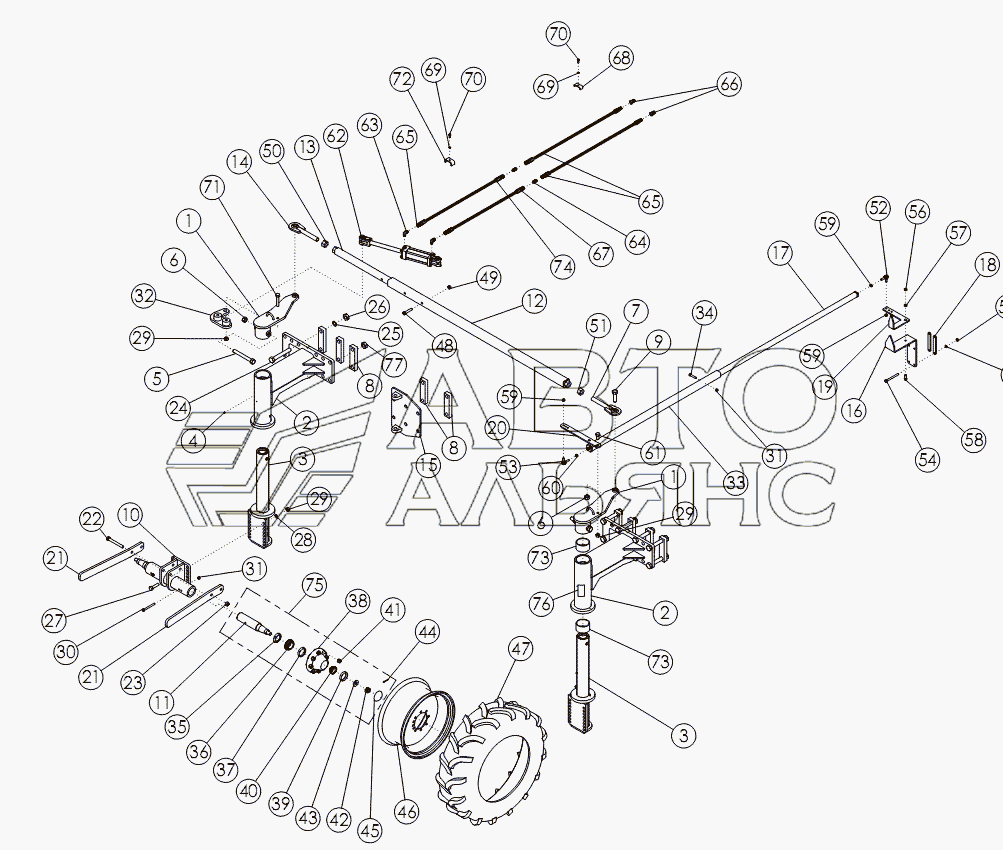 STEERABLE REAR STRUTS