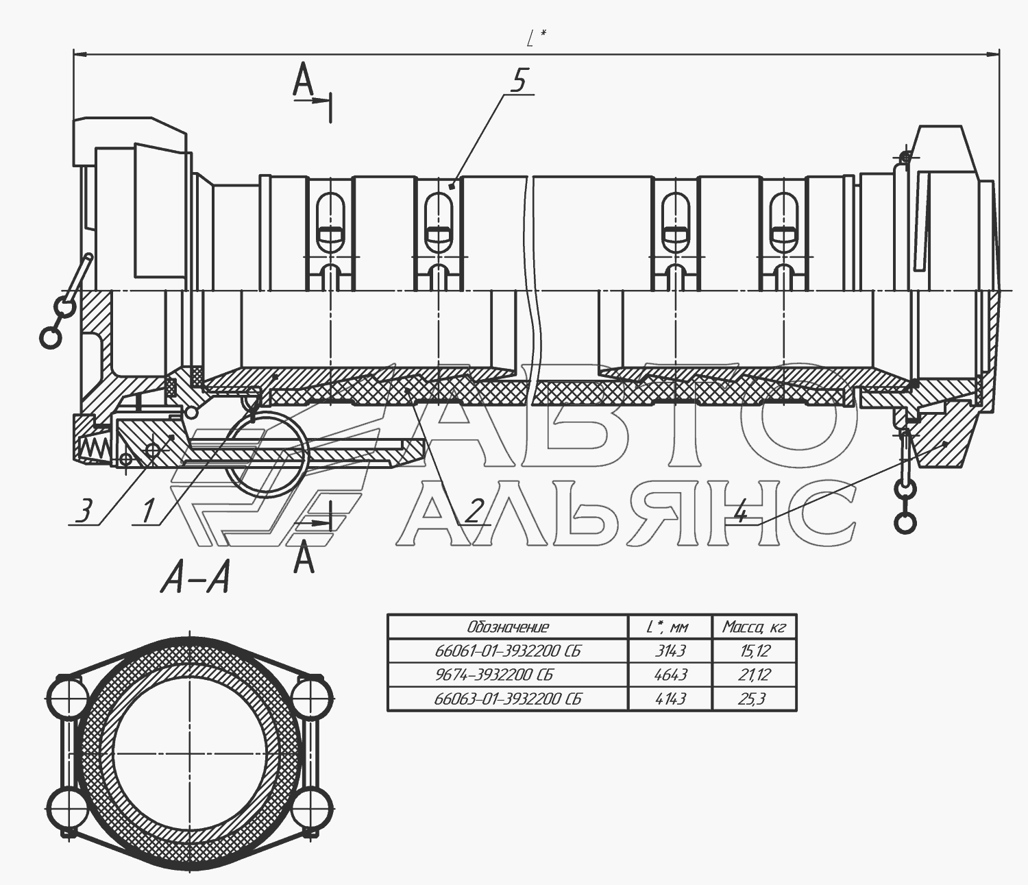 66061-01-3932200, 66063-01-3932200, 9674-3932200 Рукав
