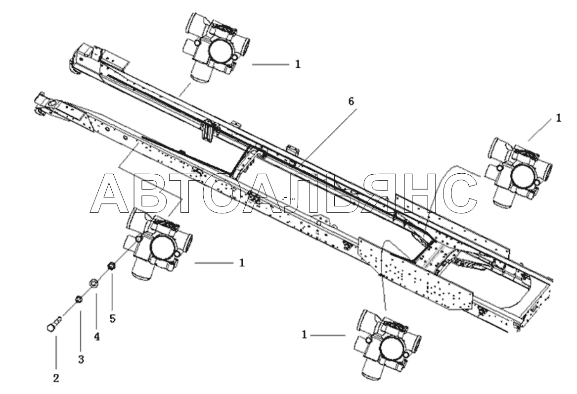 CHASSIS APPLIANCE/ADDITIONAL/K36/8x4/WABCO 6ABS/NEW
