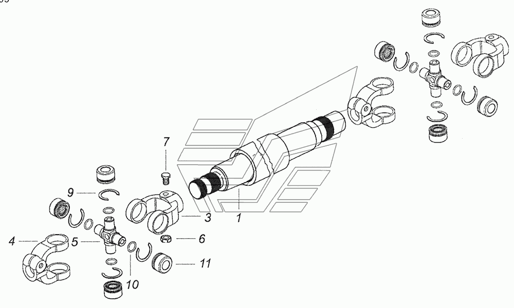 5297-3422020-90 Вал карданный рулевого управления
