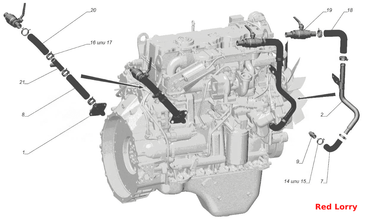 C40R13-8120004-10. Установка трубопроводов отопления