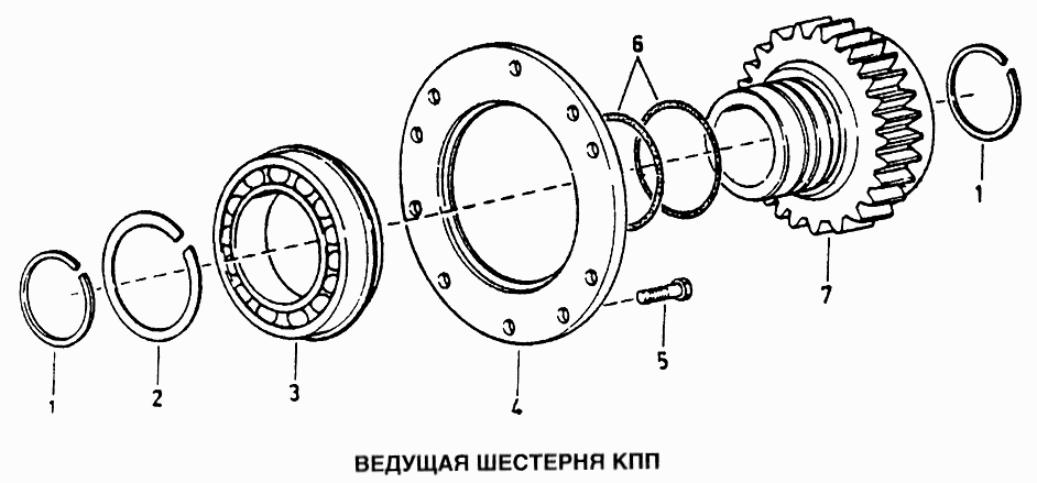Ведущая шестерня КПП