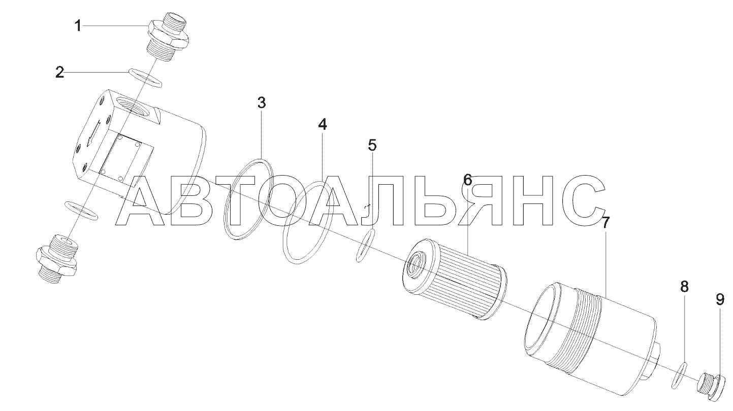 B229900000063 Фильтр, масляный
