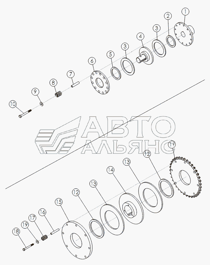 SLIP CLUTCH (IN-LINE) №57926,SLIP CLUTCH/SPOCKET №57993,SLIP CLUTCH/SPOCKET №58335
