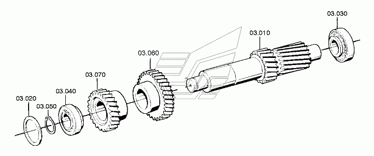 LAY SHAFT 0091103078