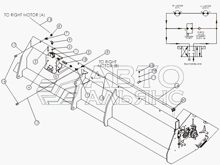 HYDRAULIC PADDLE DRIVE HYDRAULICS