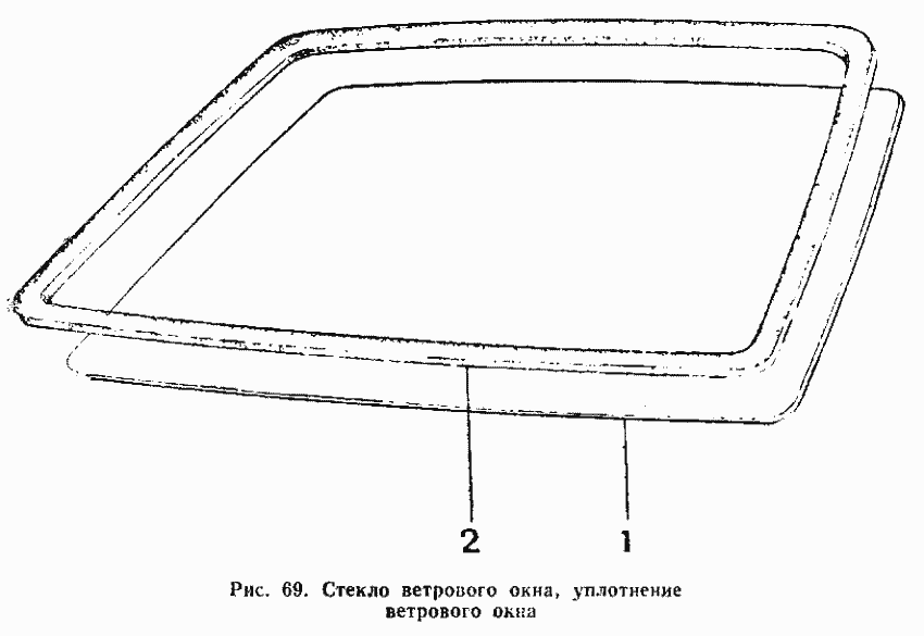 Стекло ветрового окна, уплотнение ветрового окна