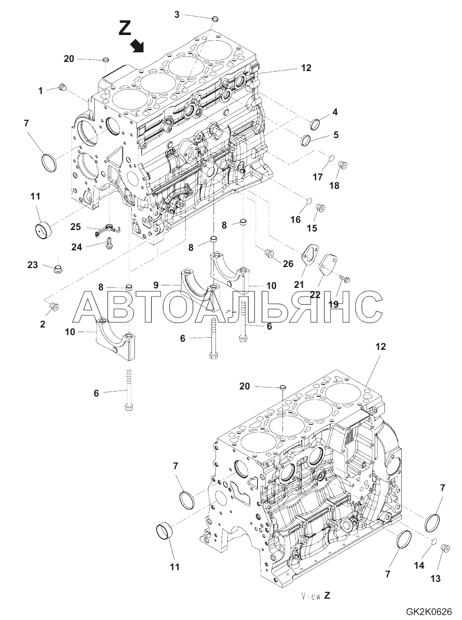 CYLINDER BLOCK (1/2)