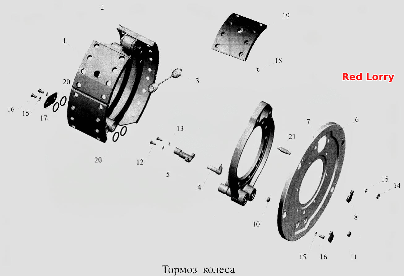 Тормоз колеса