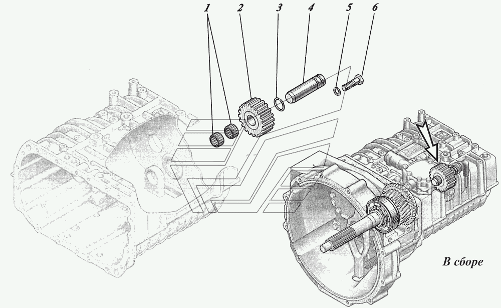 Коробка передач ZF6S700ВО 1351001017