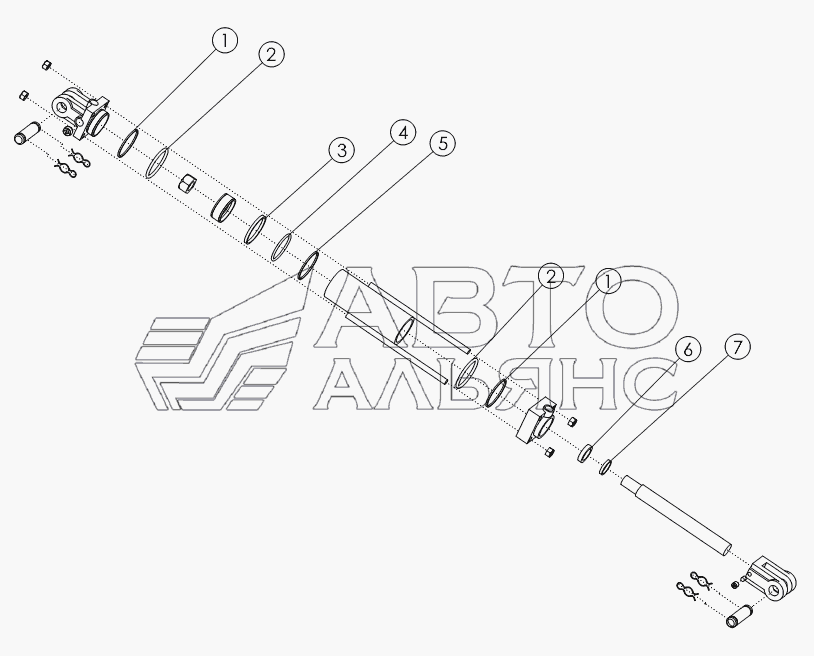 HYDRAULIC CYLINDER: 4X8 №58891