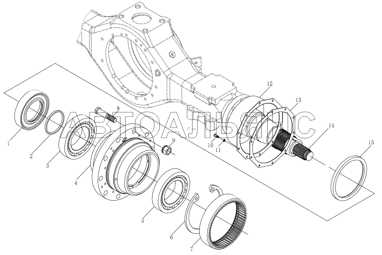 STR DRIVE AXLE WHEEL PLANETARY REDUCER I