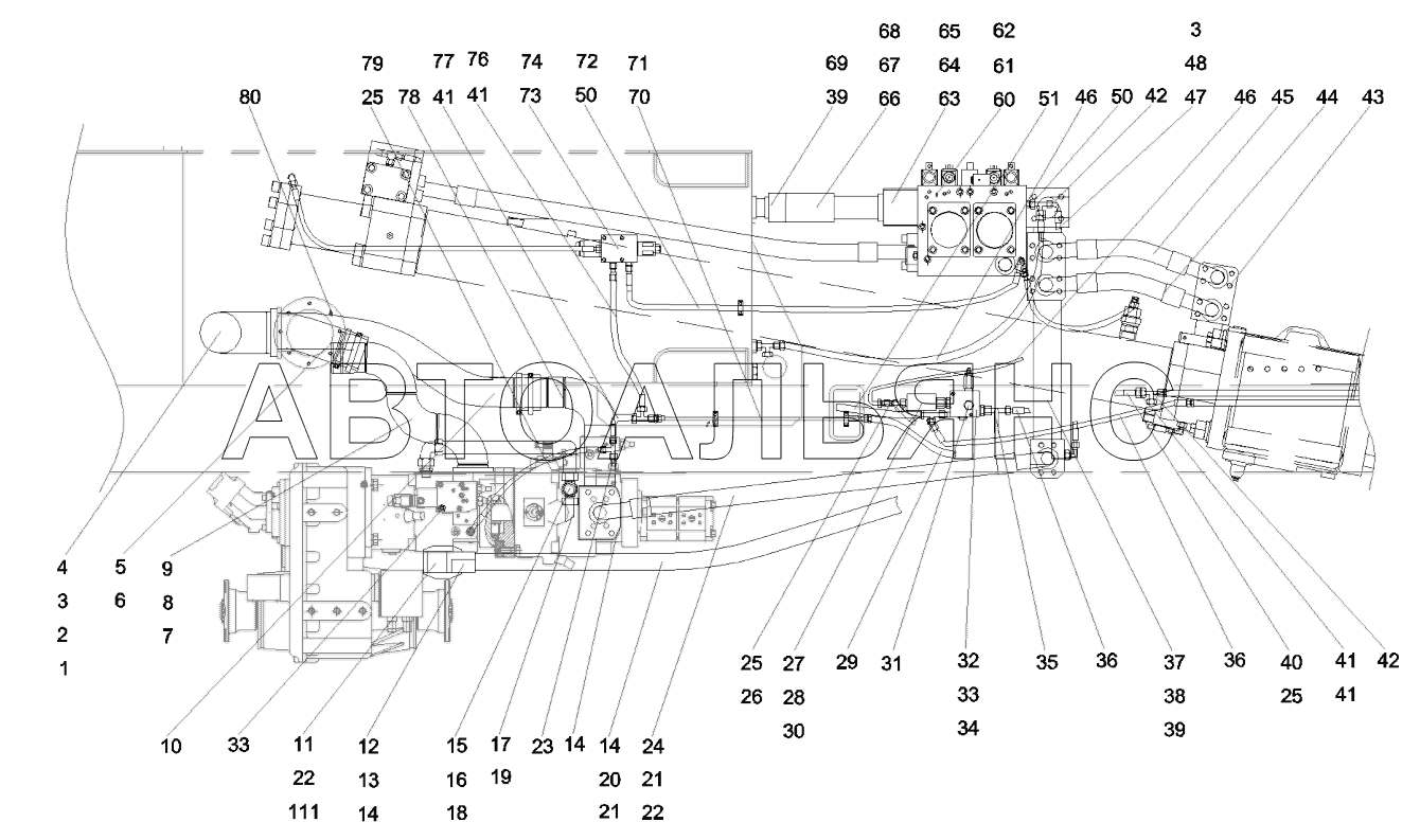 12827887 Pipeline, hydraulic, main system