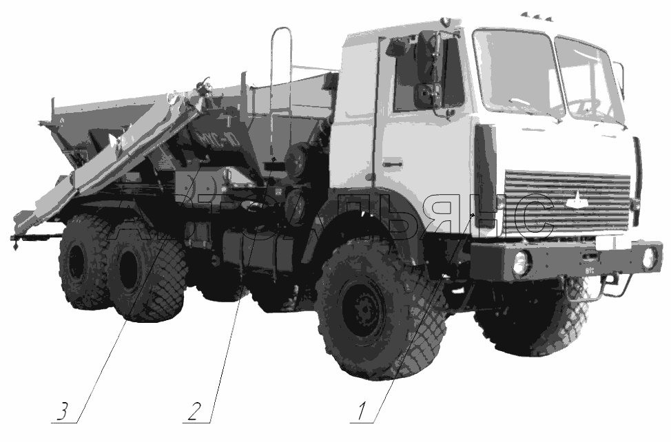 Автомобиль химизации специальный МХС-10 на шасси МАЗ