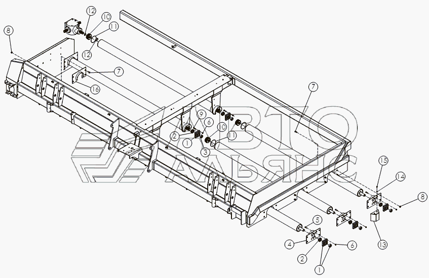 FLAIL TUBE MOUNTING