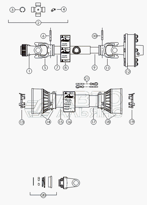 PTO - STANDARD 1 3/8-21 №52402 AND 1 3/4-20 №52400