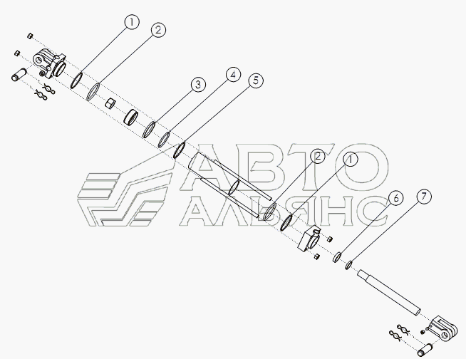 HYDRAULIC CYLINDER: 4X8 №58891