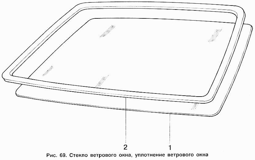 Стекло ветрового окна, уплотнение ветрового окна