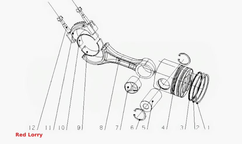 M5000- Поршень и шток поршня в сборе
