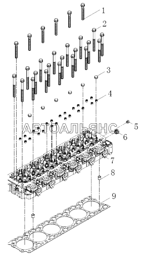 Cylinder head combination