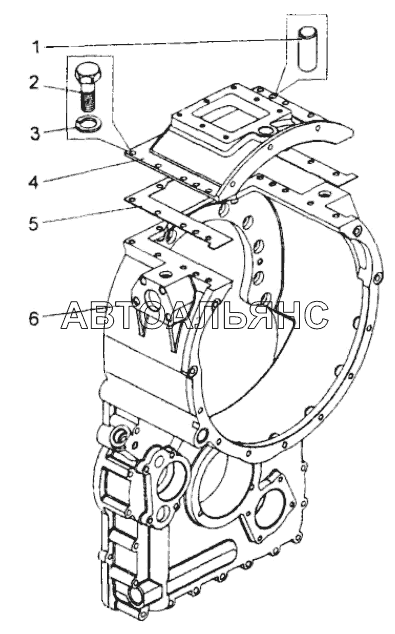 Картер гидротрансформатора;Torque converter housing